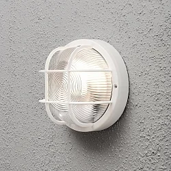 Außen-Wandleuchte /-Deckenleuchte MANTOVA, E27 max. 40W, Weiß, Kunststoff