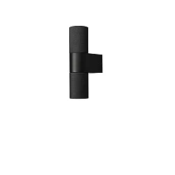 outdoor wall luminaire TEMI up / down, cylindrical GU10 IP54, black dimmable