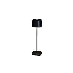 LED Akku-Tischleuchte CAPRI MINI, eckig, 2,2W, 2700/3000K, IP54, dimmbar, schwarz