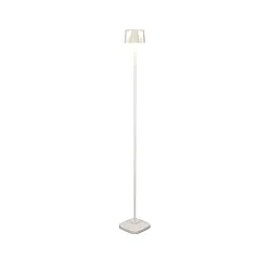 Outdoor LED Akku-Stehleuchte NICE, IP54, 2700 / 3000K, mit USB-Ladestation, dimmbar innen / außen, Aluminium, rost