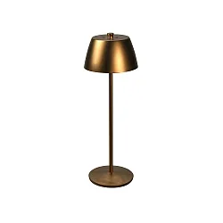 LED Akku-Tischleuchte EZE USB, 3,1W, 2200/3000K, 10-170lm,  IP54, kupfer matt