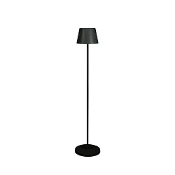 battery floor lamp POMEZIA MEDIUM USB IP54, black dimmable