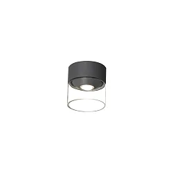 LED Deckenleuchte VARESE, IP54, 6W 3000K 255lm, schaltbar, anthrazit / klar