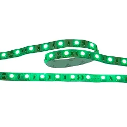 LED Strip KS-N-STR1 IP20, 14.4W/m, 24V DC, L 500cm / B 1cm, 60 LED/m, GRÜN 900lm/m 120°, dimmbar