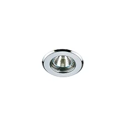 recessed luminaire 12V GX5.3 round, chrome dimmable