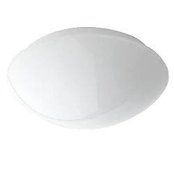 Premium ceiling luminaire, opal glossy glass / ceramics lamp socket, Ø 29cm, 2x E27 max. 60W