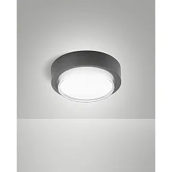 LED Außendeckenleuchte OWEN, 12W, 3000K, 1620lm, IK08, IP65, dunkelgrau