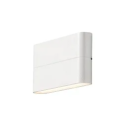 HighPower LED Außen-Wandleuchte CHIERI WIDE, Up/Down, 2x6W 3000K 950lm, Weiß, Aluminium / Acrylglas opal