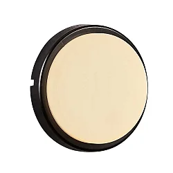 Outdoor Aufbau-Außenleuchte CUBA ENERGY, rund, 11W, 3000K, 700lm, IP54, weiß, Glas opal weiß, Schwarz / Glas opal