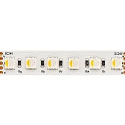 LED Strip RGB+W, 19,2W/m, RGB/2400K, 5m, 96 LED/m, IP20, 24V, 1080lm, Ra80