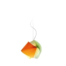 Pendant luminaire GEMMY, E27, MULTICOLOR, orange / green / yellow