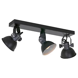 Steinhauer Spot BROOKLYN, 3 flames, GU10 LED, black