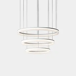 LED Pendelleuchte CIRC Ø600 + Ø800 + Ø1000 89W 3000K weiß 7136lm
