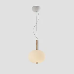 LED Pendelleuchte ILARGI Ø230 8,5W 2700K HELLES HOLZ 641lm