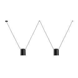 Pendelleuchte ATTIC DOUBLE RECTANGULAR SHAPE E27 15W schwarz