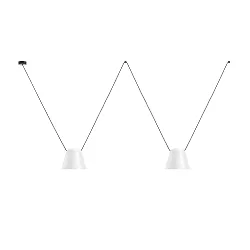 Pendelleuchte ATTIC DOUBLE CONIC SHAPE E27 15W weiß