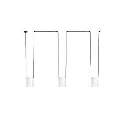 pendant luminaire ATTIC 3 3 flames E27 IP20, white