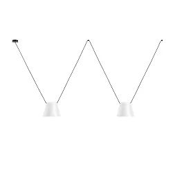 Pendelleuchte ATTIC TRIPLE CONIC SHAPE E27 15W weiß