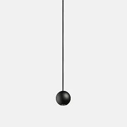 pendant luminaire PUNTO SINGLE LED IP20, black dimmable