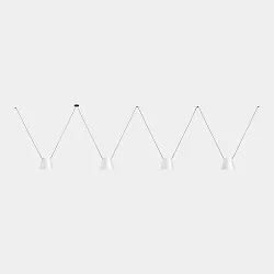 pendant luminaire ATTIC 4 4 flames, conical E27 IP20
