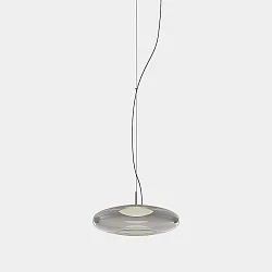 LED Einbau-Pendelleuchte PLAT RECESSED, IP20, 10.5W 2700/3000/4000K (CCT Switch), CRi 92, DALI steuerbar, schwarz / rauchgrau