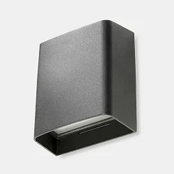 LED Außenwandleuchte CLOUS 160MM DOUBLE EMISSION, IP66 IK03, 13W 3000K 758lm 2x86°, schaltbar, Seeluft beständig, anthrazit