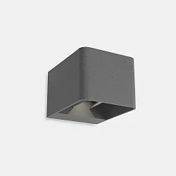 LED Außenwandleuchte WILSON SQUARE, IP65 IK08, Up/Down (verstellbar), Seeluft beständig, 9W 3000K 623lm, anthrazit