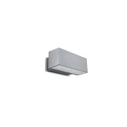 LED Außenwandleuchte AFRODITA LED SINGLE EMISSION, IP65 IK04, Down, 22cm, schaltbar, 12.7W, 3000K, Grau