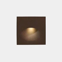 Wandeinbauleuchte IP66 BAT SQUARE OVAL LED 2,2W 2700K BRAUN 24lm