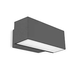 LED Außenwandleuchte AFRODITA LED DOUBLE EMISSION, IP66 IK04, Up/Down, 30cm, DALI dimmbar, 40.7W, 3000K, anthrazit