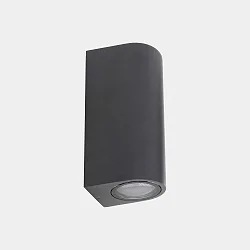 Outdoor Wandlstrahler EKO DOUBLE EMISSION Up/Down, IP66 IK07, 2x GU10 max. 8W, anthrazit