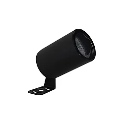 Outdoor LED Universal-Strahler EKO SPOT, IP66 IK07, 6.1W 3000K 369lm 24°, UGR <10, neigbar, dimmbar, offenes Kabel, schwarz
