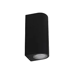 Outdoor LED Wandleuchte EKO DOUBLE EMISSION, IP66 IK07, Up/Down, 12.2W 3000K 738lm 24°, starr, dimmbar, schwarz