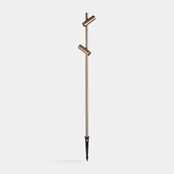 Outdoor LED Gartenstrahler JUNCUS 2 HEADS, 2-flammig, 30°, 15,2W, 2700K, 780lm, IP66, braun