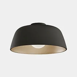Design Deckenleuchte MISO, IP20, Ø 43.3 cm, E27, Stahl, schwarz / innen gold