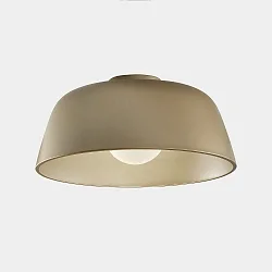 Design Deckenleuchte MISO, IP20, Ø 43.3 cm, E27, Stahl, steingrau / innen weiß