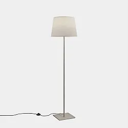 Stehleuchte METRICA SQUARE E27 15W, ohne Schirm, Nickel Seidenmatt