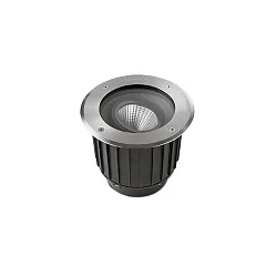 LED Bodeneinbau-Strahler GEA COB, IP65-IP67 IK10, Ø 12.5cm, dreh- / schwenkbar, Edelstahl AISI 316