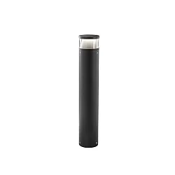 LED Pollerleuchte DAN, 10,5W, 3000/4000K (CCT), 439lm, IP66, 70cm, inkl. optionaler Rücklicht-Blende, anthrazit