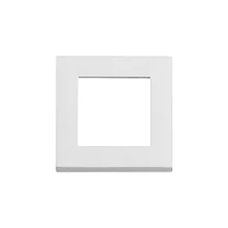 Zubehör für Outdoor LED Wandeinbau-Leuchte CLICK - Aufsatz-Rahmen / Blende, 8x8cm, Aluminium, weiß