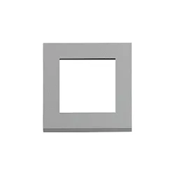 Zubehör für Outdoor LED Wandeinbau-Leuchte CLICK - Aufsatz-Rahmen / Blende, 8x8cm, Aluminium, grau