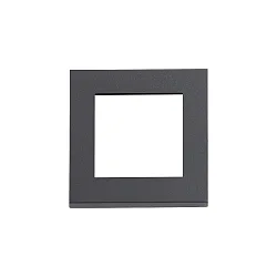 Zubehör für Outdoor LED Wandeinbau-Leuchte CLICK - Aufsatz-Rahmen / Blende, 8x8cm, Aluminium
