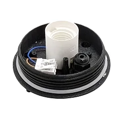 Outdoor Kugelleuchten-Basis CISNE, IP65, E27 max. 15W, ohne Schirm, schwarz