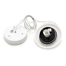 Outdoor Pendelleuchte CISNE, IP65, E27 max. 15W, ohne Schirm, weiß