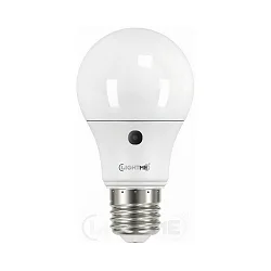 LED Sensor-Birnenlampe A60 für offene Leuchten, E27, 5.5W 2700K 470lm, mit Automatik-Dämmerungssensor, opal