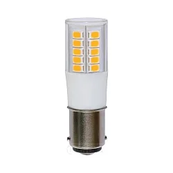 LED T18 Stablampe, Länge 5.7cm, B15d, 5.5W 3000K 600lm 320°, nicht dimmbar