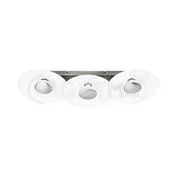 Deckenleuchte NIKKI 3-flammig, inkl. 3x GU10 5W 2700K 350lm (3-StepDim), Silbergrau / Satin