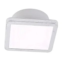 Deckenleuchte AQUA UNO, IP44, inkl. GX53 eckig, 11.2 x 11.2cm, 6W 2700/4000K (CCT Switch) 400lm 110°, blattsilber