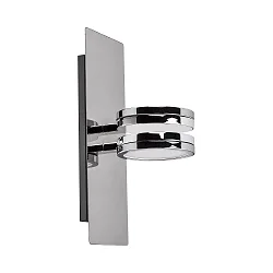 Spiegel-Wandleuchte AQUA ONNA, IP44, Up&Down, inkl. 2x GX53 Diffusor, je 6W 2700/4000K (CCT Switch) 500lm 110°, chrom