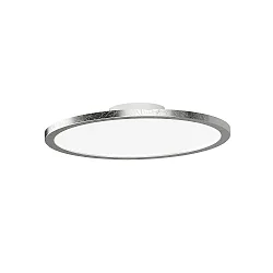 Deckenleuchte AQUA DISK-1, IP44, 1-flammig, inkl. GX53 Diffusor (Ø 30.2cm), 24W 1600lm 2700/4000K 1600lm 110°, blattsilber